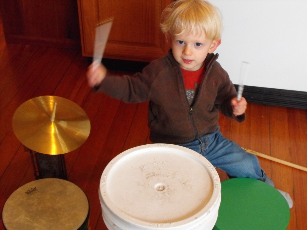 Joshua drumming